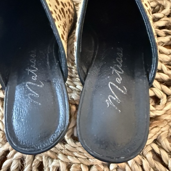 Matisse Women's Commodore Calf Hair Mule Heels – Size 7.5M – Animal Print – Leat - Picture 11 of 13